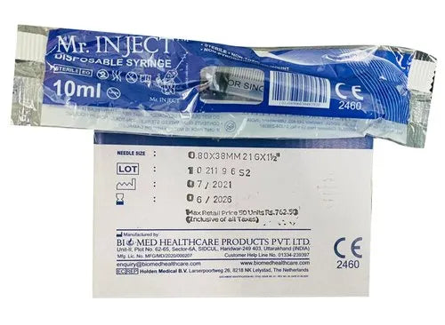 10ml Mr. Inject Disposable Syringe