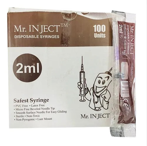 2ml Mr. Inject Disposable Syringe