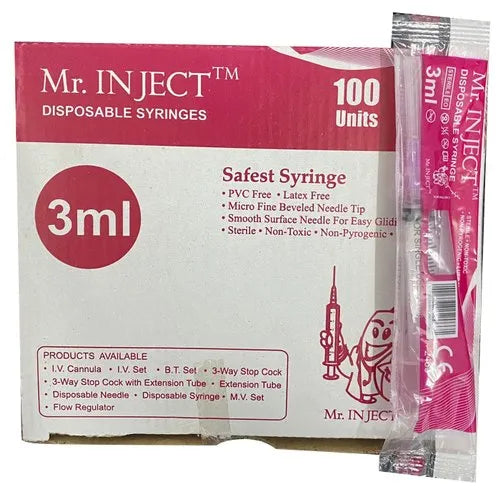 3ml Mr. Inject Disposable Syringe