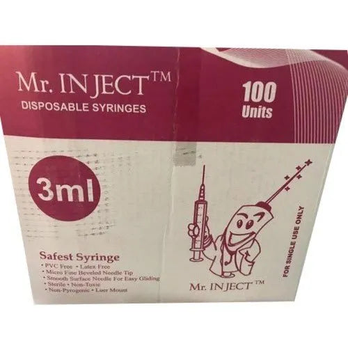 3ml Mr. Inject Disposable Syringe