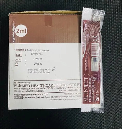 2ml Mr. Inject Disposable Syringe